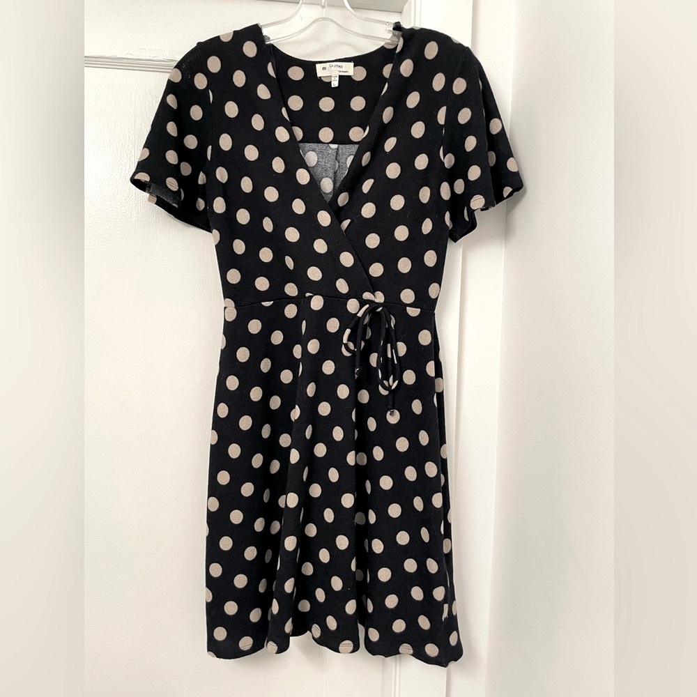 Polka Dot Skater Mini Dress